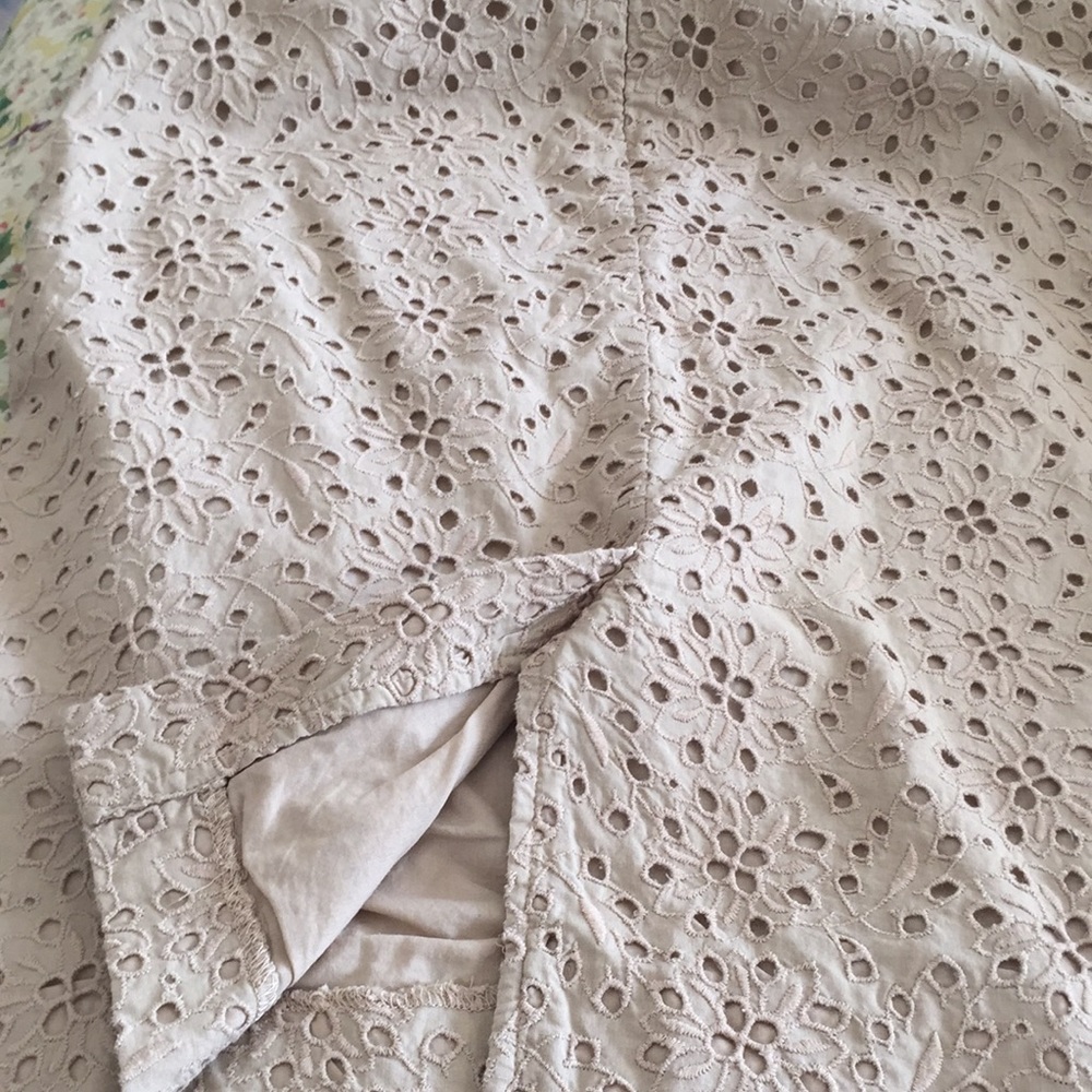 Talbots 100% Cotton Eyelet Sleeveless Skirt Set Size 4 - Picture 12 of 15